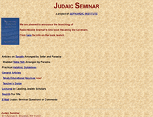 Tablet Screenshot of judaicseminar.org